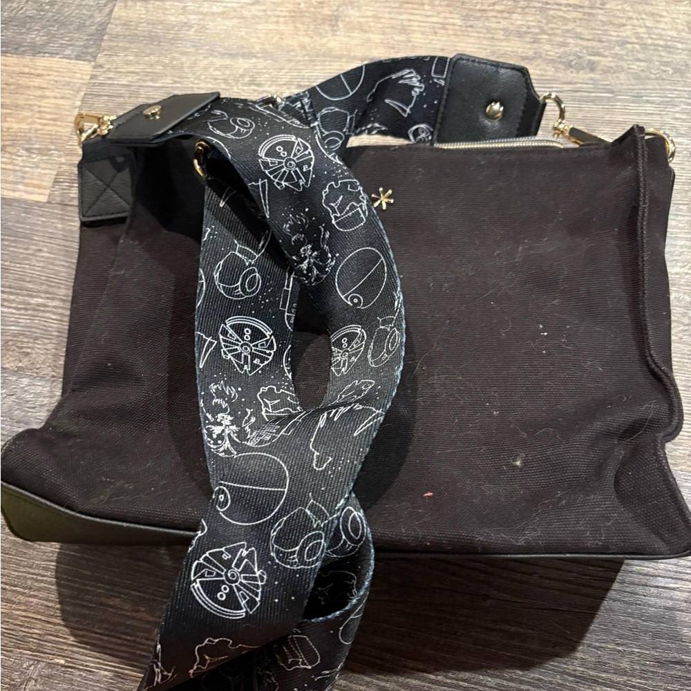 Erin Condren Black Crossbody Bag with Striking Design